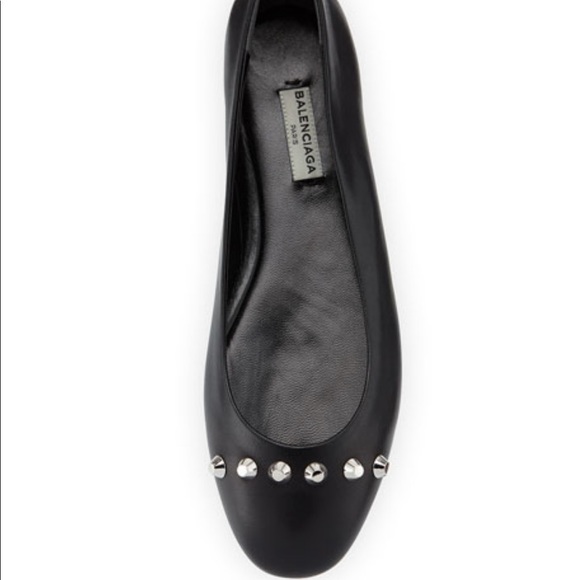 BALENCIAGA EUC studded ballet flats - Picture 1 of 6